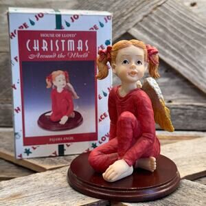 Vintage 1996 House of Lloyd "Pajama Angel" Figurine Christmas Around The World